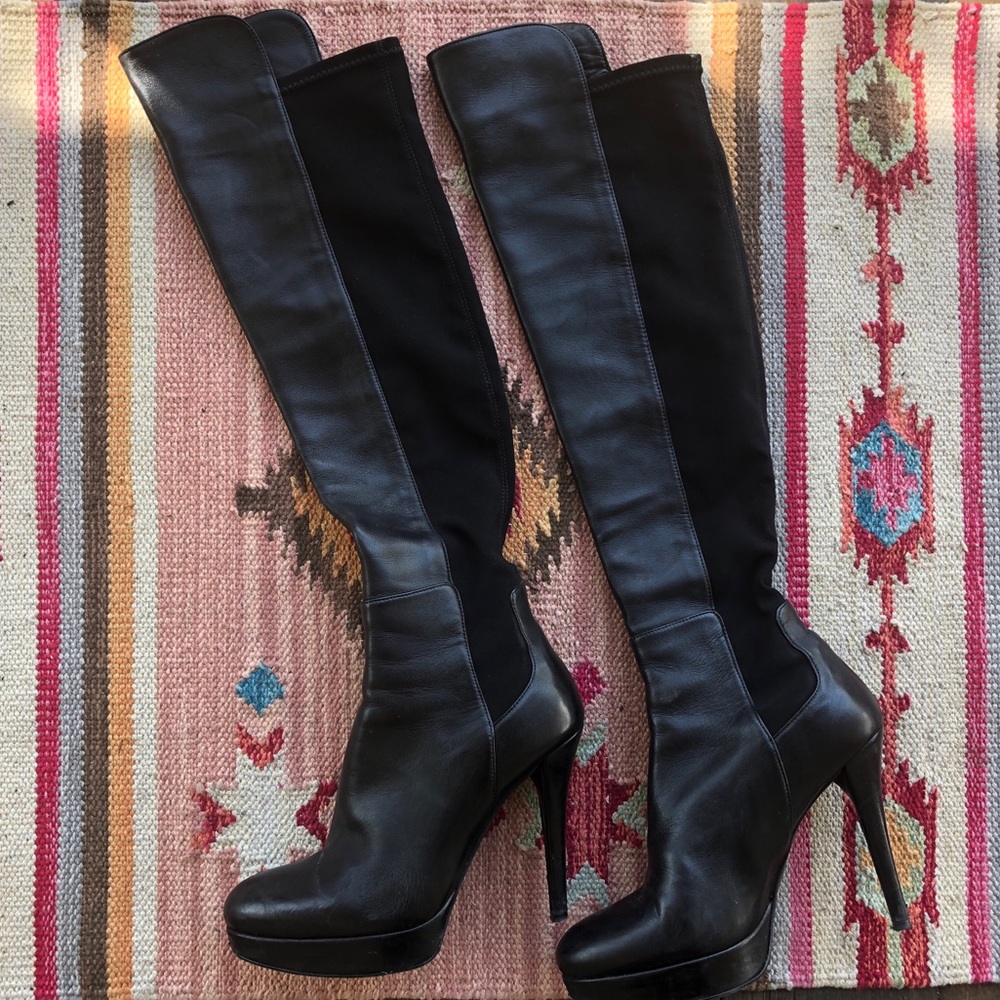 Stuart Weitzman Over-the-knew high heeled boots